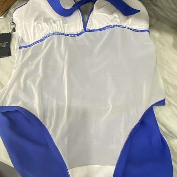 New Tommy Hilfiger Women's 16 Halter One Piece Padded Swimsuit 50+ UPF/SPF - Picture 7 of 10